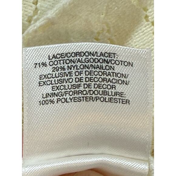 Kasper Lace Sleeveless Top in Cream Size M (034) - Picture 8 of 10